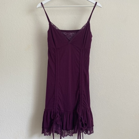 Nomads Hempwear Isis Dress Lace Ruched M - Picture 3 of 9